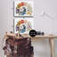 «Fly Away Butterfly Spirals», ensemble de 2 toiles murales par Ann Jasperson-687704166