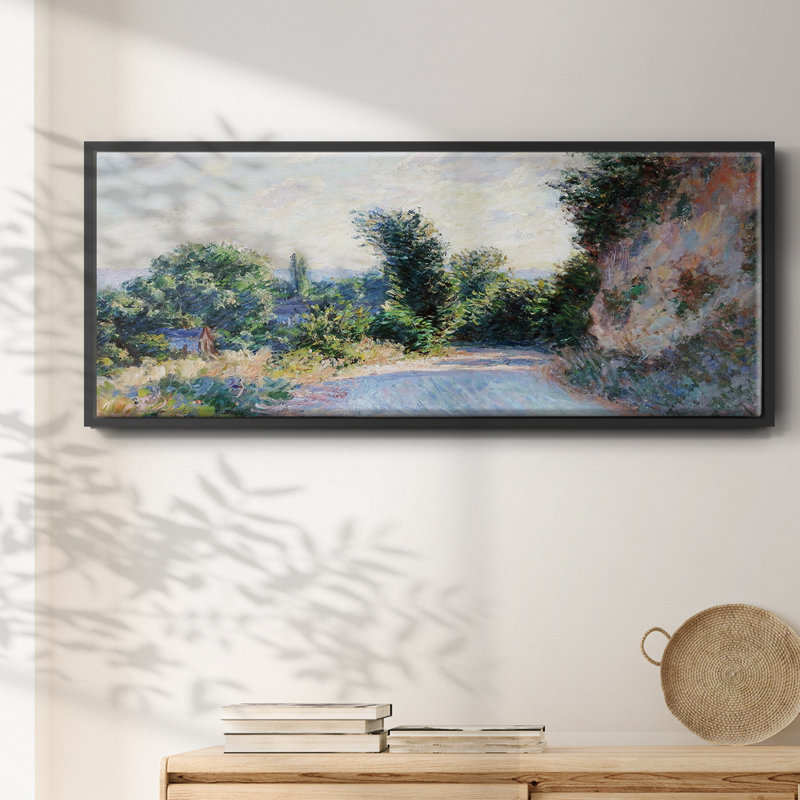 Route près de Giverny 02, 1885 - Toile encadrée, H 20 po x l 50 po