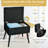 Upholstered Velvet Storage Ottoman