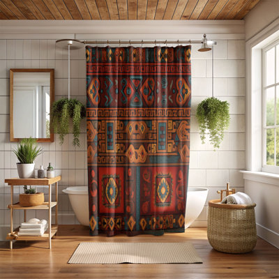Traditional Motifs - Premium Shower Curtain