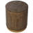 Tunbridge Round Wooden End Table Ottoman