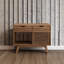 Armoire de rangement pour disques vinyle Render Mid-Century