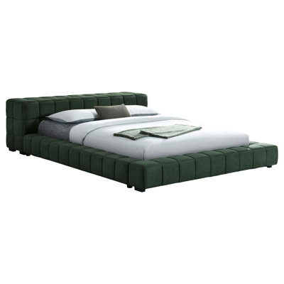 Chenoweth Upholstered Full Platform Bed Green