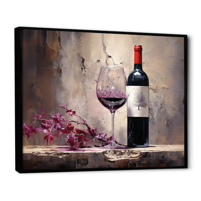 Claret Clarity I sur toile