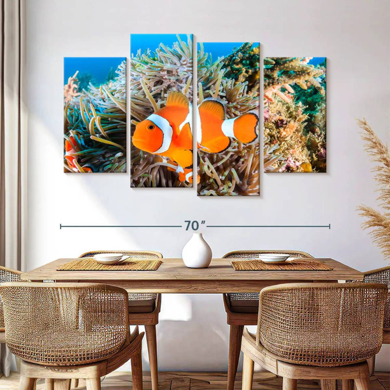 Brampt Fish Swimming, 42" H x 68" W