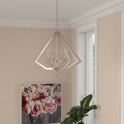 Zyvon Dimmable Lantern Geometric Chandelier