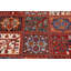 Tapis rouge / ivoire en laine noué à la main 9 pi x 12 pi 10 po Abbigail Southwestern