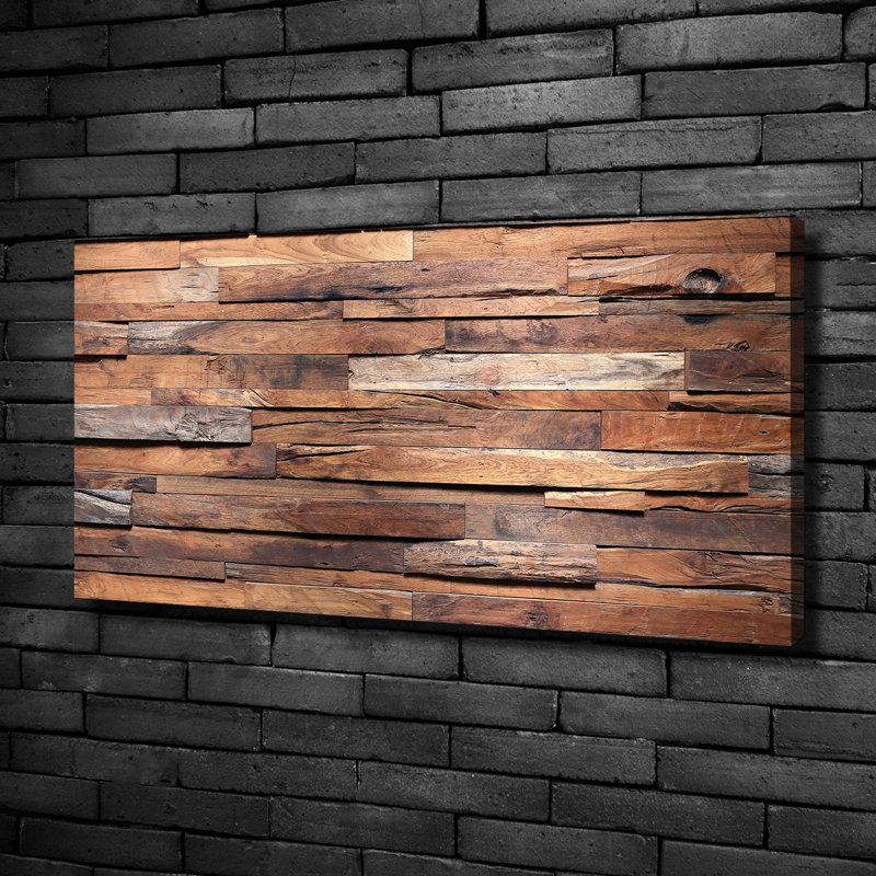 Wooden Wall - Wrapped Canvas Print
