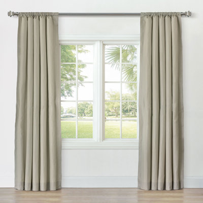 Reverie Striped Curtain Panel In Sand