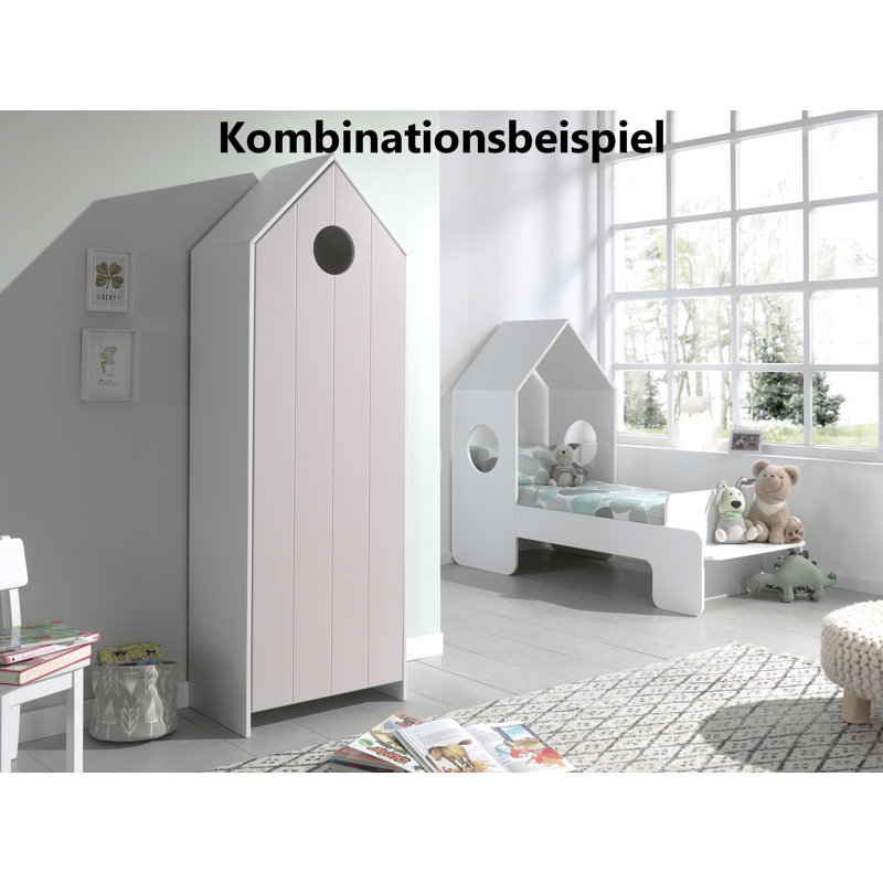 Casami MDF 1 Door Wardrobe, Pink