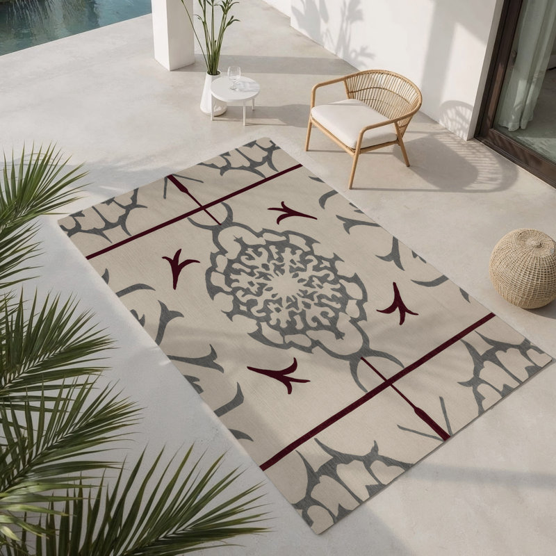 Modern Axis Indoor And Outdoor Area Rug, Rectangle 8' x 10'