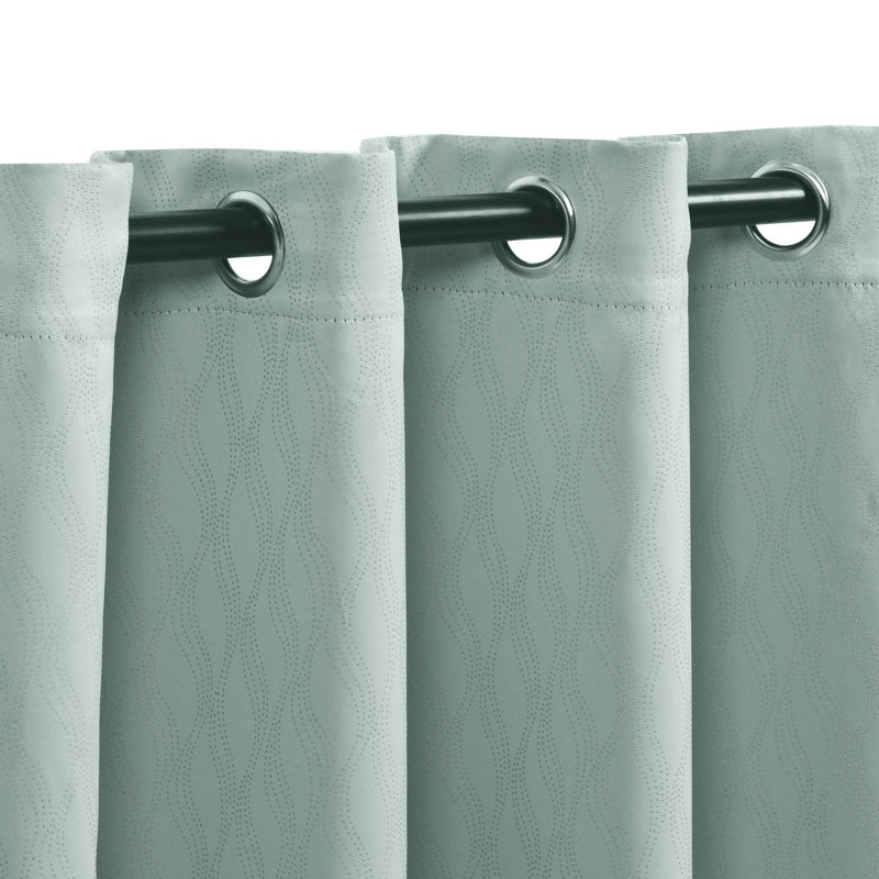 Panneau de rideau obscurcissant Vedder, Écume de mer, l 42 po x L 108 po