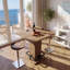 31.5" Square Bar Height Pub Table with Pedestal Base