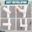 Ce rail de rideau de plafond flexible et pliable mesure 5 mètres (16,4 pieds) ; il peut servir de séparateur de pièce, de traitement de fenêtre ou de baie, de rail de douche, de rail de rideau de remorque ou de VR et de rail de rideau de plafond.