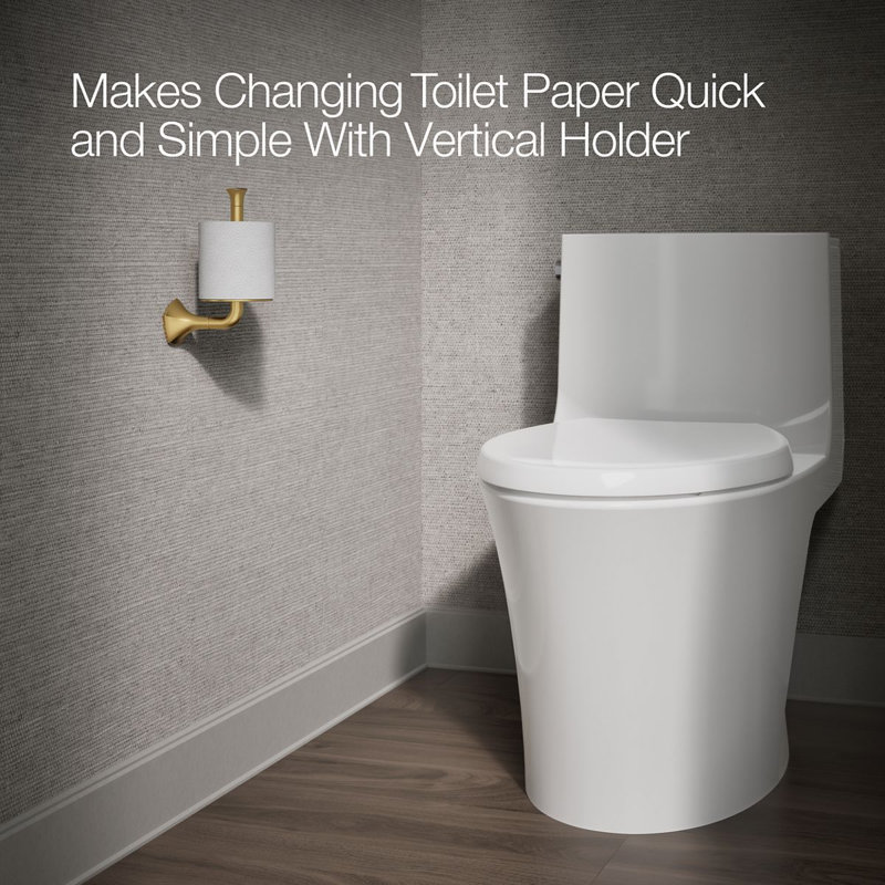 Occasion Vertical Toilet Paper Holder, Gold