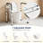 Toilet Safety Rails for Seniors,Height-Adjustable Toilet Frame Width(Gray)