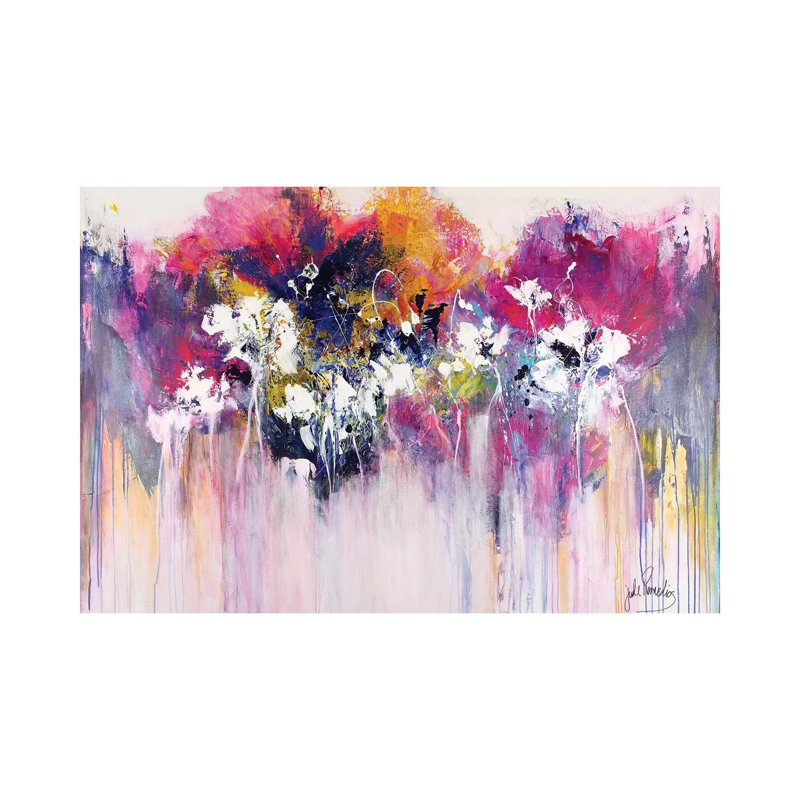 Cherry Pink & Apple Blossoms by Jude Remedios - Wrapped Canvas Gallery-Wrapped Canvas Giclée, 20.32 cm H x 30.48 cm W