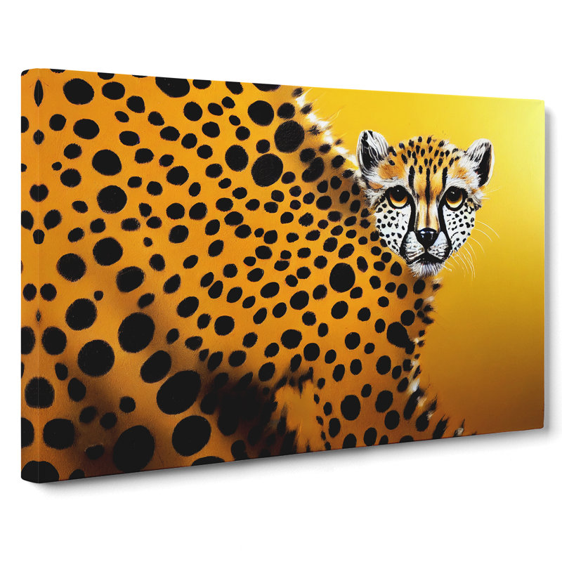 Modern Cheetah Abstract - Wrapped Canvas, 35cm H x 50cm W x 3cm D