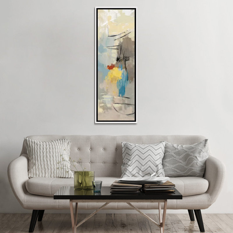 «Sail Away II», Toile blanche encadrée, H 60 po x l 20 po x P 1,5 po