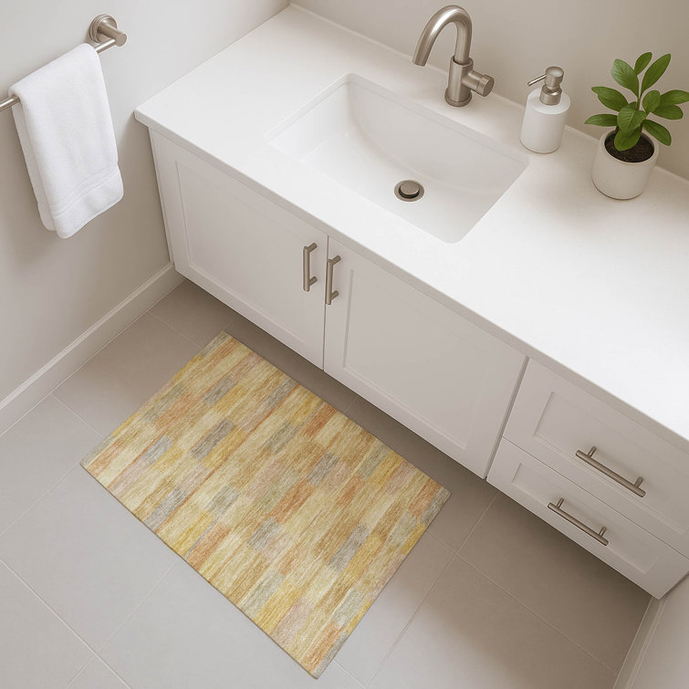 Premium Machine Washable Marasco AMF1628 Stripes Rug