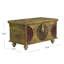Mesa Carved Wood Trunk Coffee Table