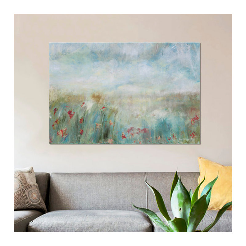«Wild Garden», reproduction sur toile, H 26 po x l 40 po x p 1,5 po, Pas de tapis, Toile tendue