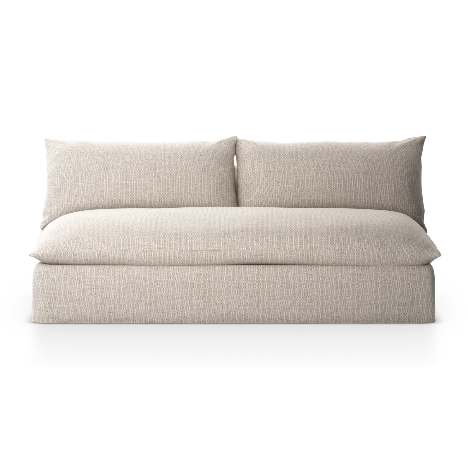 Jovian 72'' Wide Aluminum Loveseat with Cushions, Faye Sand