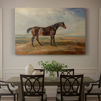 Portrait d'un cheval bai dans un paysage-James Ward-Gallery, toile tendue-c. début du 19e siècle