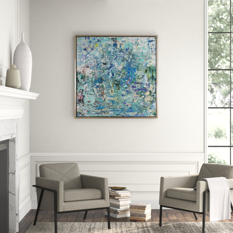 To The Surface Painting, Black Framed