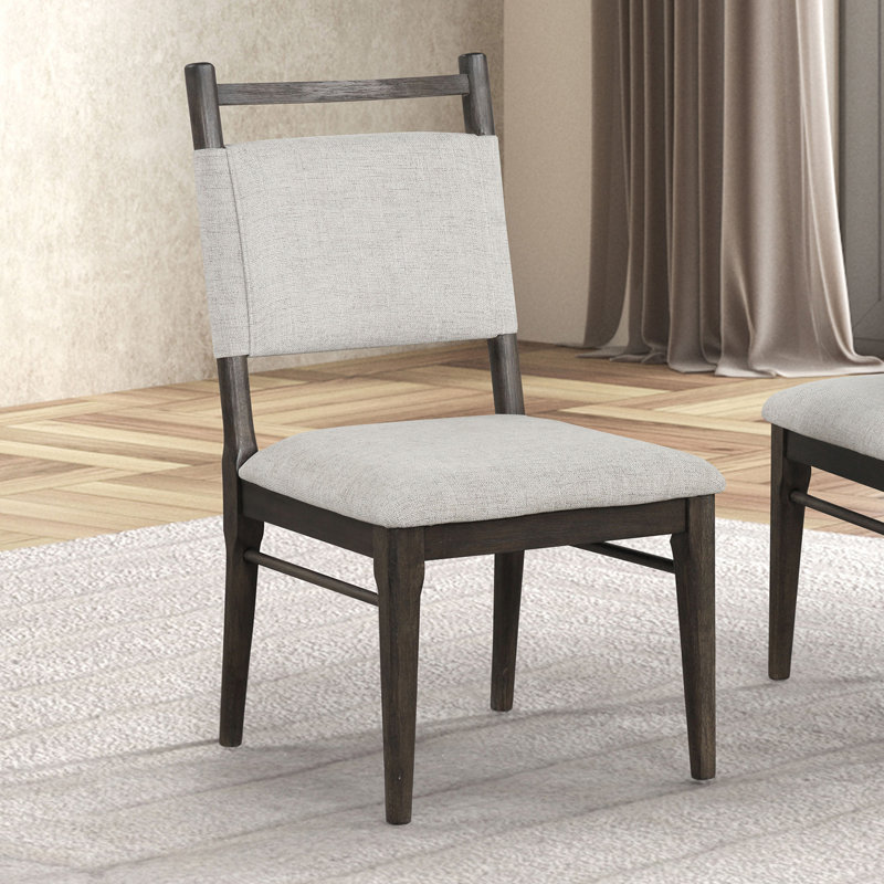 Chaise d'appoint moderne l 20,4 po (2 / RTC), noyer foncé