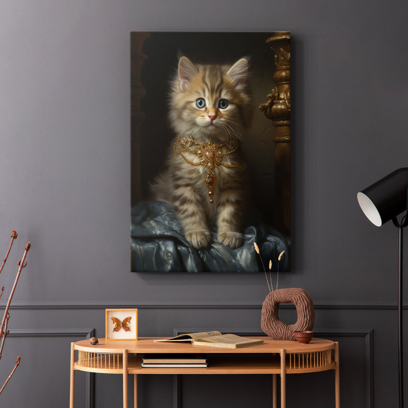 ANIMALS Series CXCVII - Toile tendue avec châssis Premium - Prêt à être accroché, H 18 po x l 12 po
