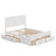 Base de lit en bois avec tiroirs-674544522