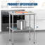 Table de travail en acier inoxydable