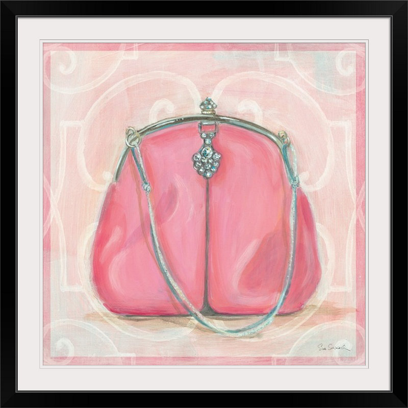 « iv » par sue schlabach, reproduction d’art In the Pink, H 28 x l 28 po x P 1 po, Cadre noir