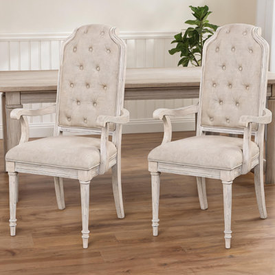 Ensemble de 2 fauteuils d'appoint capitonnés Champagne Gold