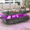 Table basse Hallinan l 35,4 po avec 4 tiroirs et lumières DEL