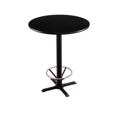 Counter Height Pedestal Table with Foot Ring