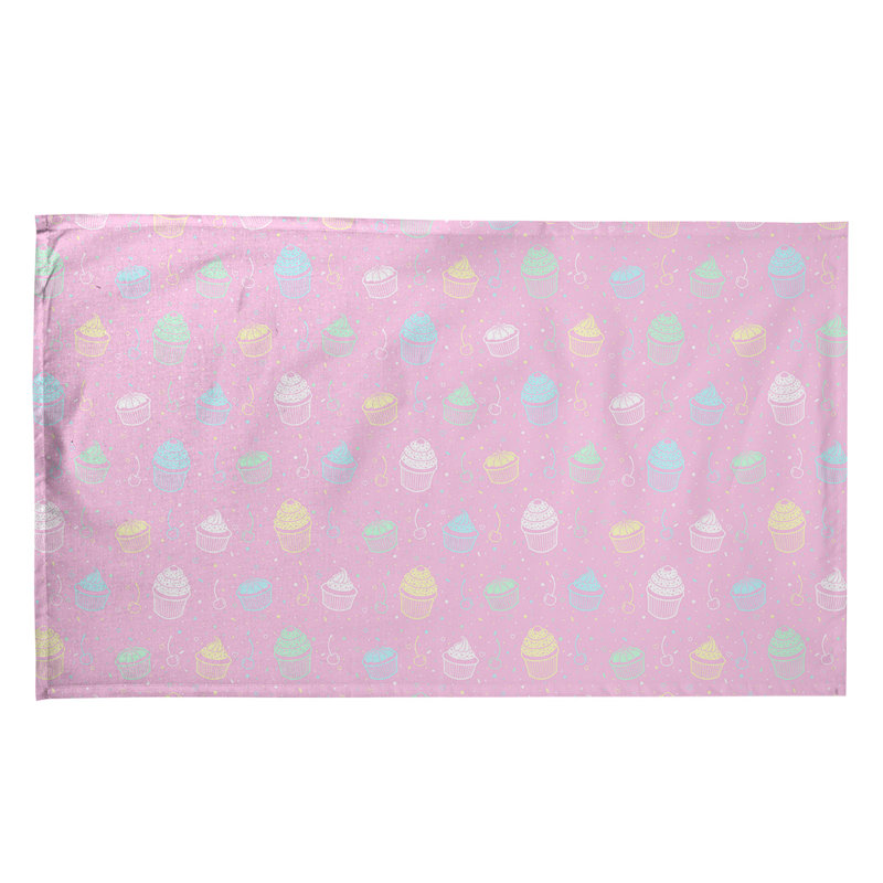 Mcguigan Tea Towel Kitchen Towel, Cotton Twill, Pink/Blue/Yellow