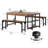 Paulsen 63'' 3 Piece Dining Table Set with 2 Bench & Wine Glass Holder