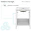 Meuble-lavabo blanc Bastille