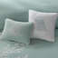 Housse de couette pour lit double / grand lit - 100% coton avec broderie corail ravissante et bordure à bord découpée élégante