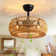 Erilynn 20'' Boho Caged Ceiling Fan with Light Kit and Remote Control Included