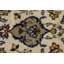 Tapis unique en laine noué à la main crème 8 pi x 12 pi années 1970 des années 70