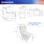 Toilette une pièce Rainlex RX-T27W