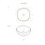 Lavabo carré / supérieur à cuve carrée 17 po Whitehaus-121923158-121923157