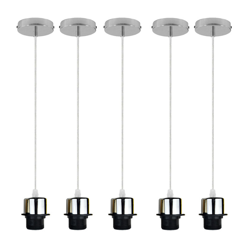 Bismarck 5 - Light Single Pendant, No, Chrome