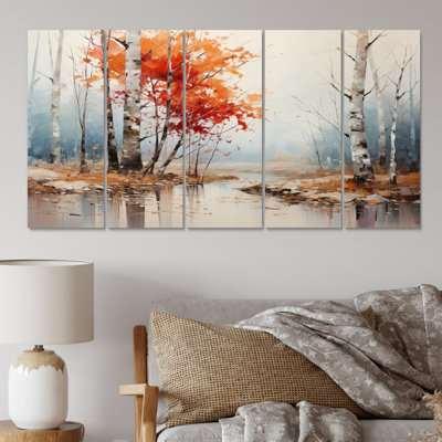 Ensemble de 5 décorations murales Canada Autumn Symphony VII