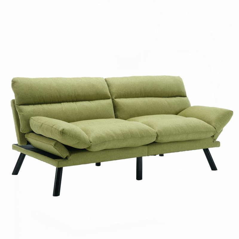 Canapé-lit rembourré convertible, Vert
