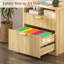 Classeur à 2 tiroirs avec éclairage 3 couleurs, capteur de mouvement, station de charge-2078918229
