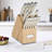 Kuisine 15-Piece High Carbon Stainless Steel Knife Block Set,Ivory ABS Handle Chef Knife Set,Built-In Sharpener Knife Holder,Steak Knife Set-101592192